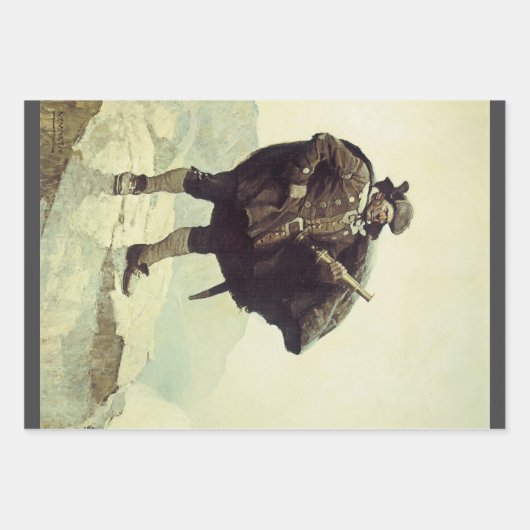 piraten, kapitein Bill Botten van NC Wyeth Inpakpapier Vel (Voorkant)