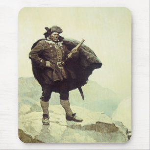  piraten, kapitein Bill Botten van NC Wyeth Muismat