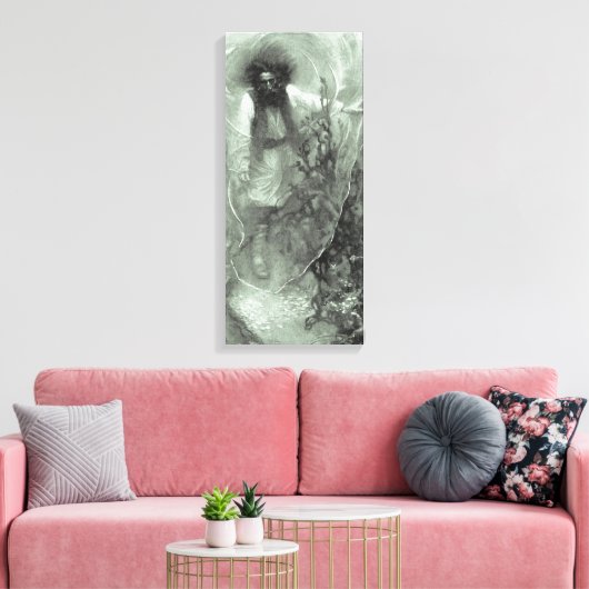 piraten, kapitein Goldsack van Howard Pyle Canvas Afdruk (Insitu (Woonkamer))