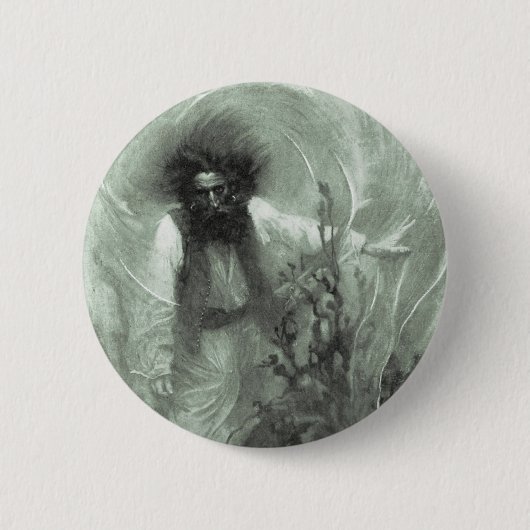  piraten, kapitein Goldsack van Howard Pyle Ronde Button 5,7 Cm (Voorkant)