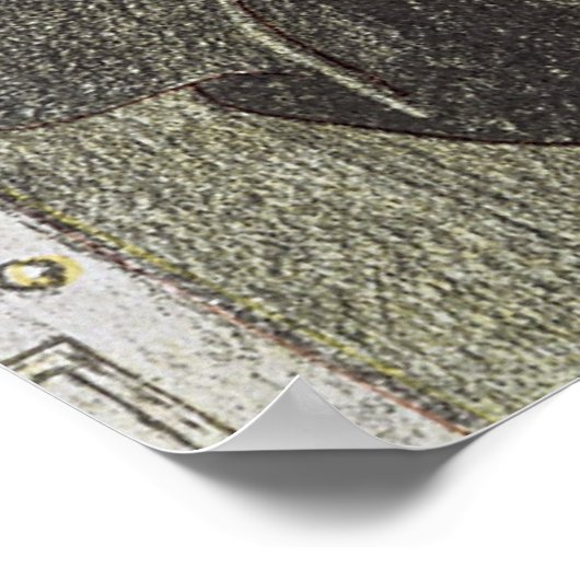  Piraten, Kidd on Deck of Adventure Galley Poster (Hoek)