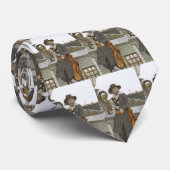  Piraten, Kidd on Deck of Adventure Galley Stropdas (Opgerold)