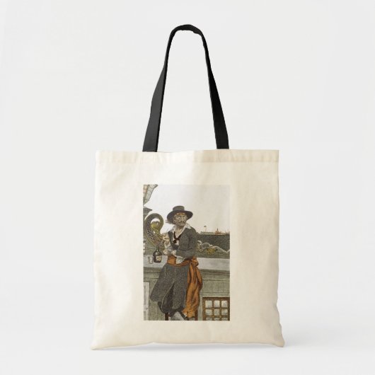 Piraten, Kidd on Deck of Adventure Galley Tote Bag (Voorkant)
