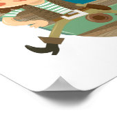 Piraten met schatkist poster (Hoek)