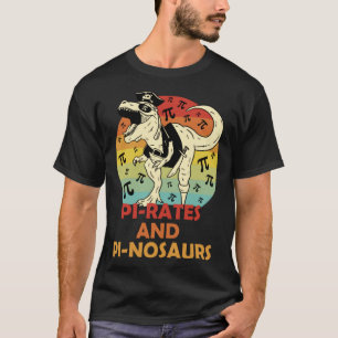 Piraten PInosauriërs Wiskunde 3 14 Nummer Wiskunde T-shirt