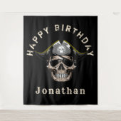 Piraten schedel wandkleed (Voorkant)