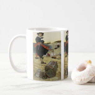Piraten uit vroeger tijden, William Kidd die schat Koffiemok