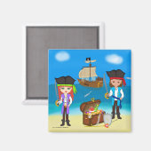 Piraten van de Hinterland Magnet Magneet (Voorkant / Achterkant)
