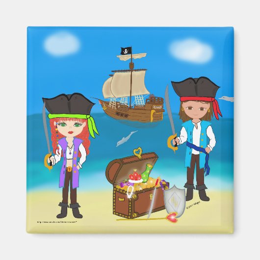 Piraten van de Hinterland Magnet Magneet (Voorkant)
