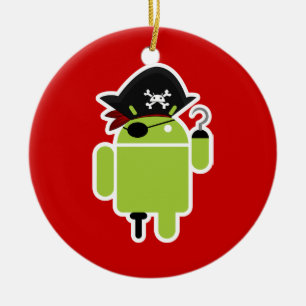 Piraten versus Ninjas Keramisch Ornament
