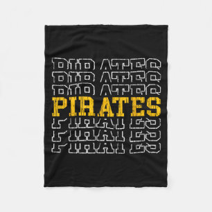 Piraten vintage voor mannen vrouwen jongens meisje fleece deken