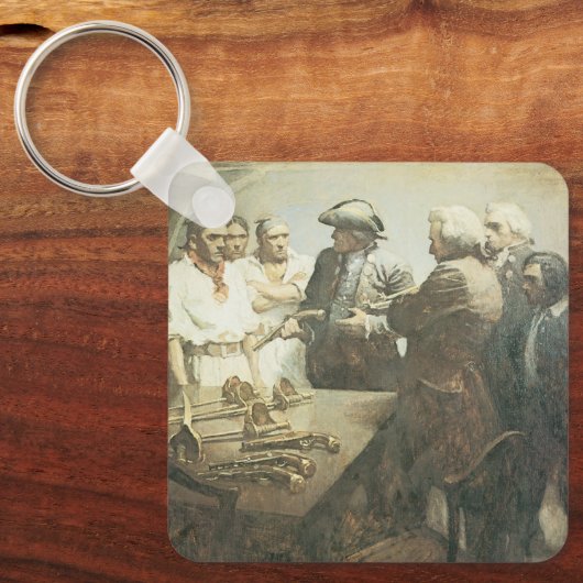 Piraten, voorbereid op Mutiny door NC Wyeth Sleutelhanger (Voorkant)