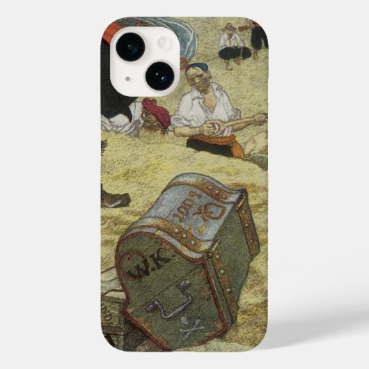  piraten, William Kidd Burying Treasure Case-Mate iPhone Case (Achterkant)