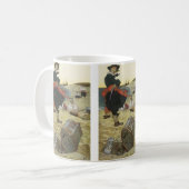  piraten, William Kidd Burying Treasure Koffiemok (Voorkant links)