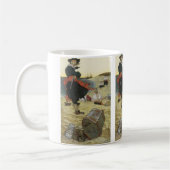  piraten, William Kidd Burying Treasure Koffiemok (Links)