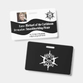 piratenbadge badge (Voor- en achterkant)