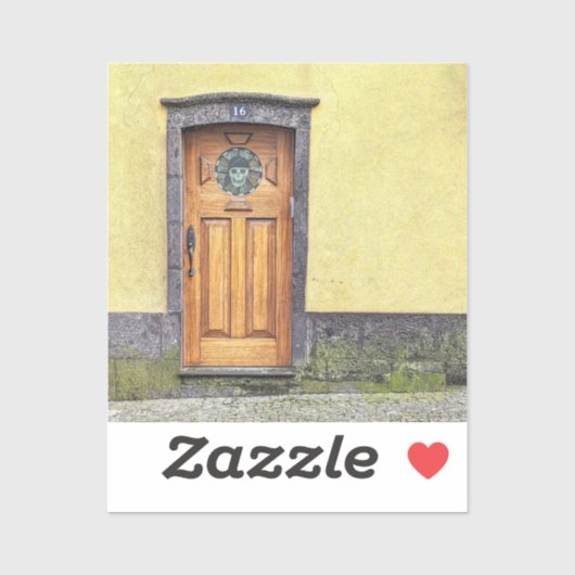 piratendeur sticker (Vel)