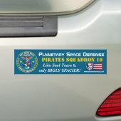 Pirateneskader Bumpersticker (Op auto)