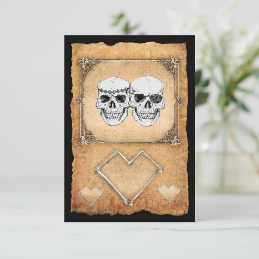 piratenfeest kaart (Staand voorkant)