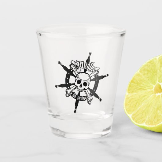 piratenglas shot glas (Voorkant)
