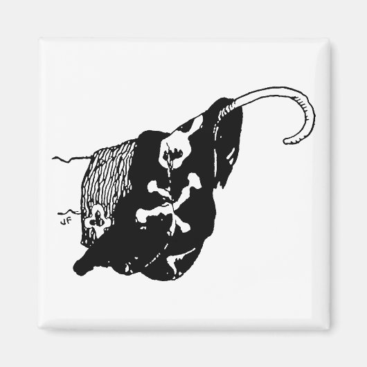 piratenhaak magneet (Voorkant)