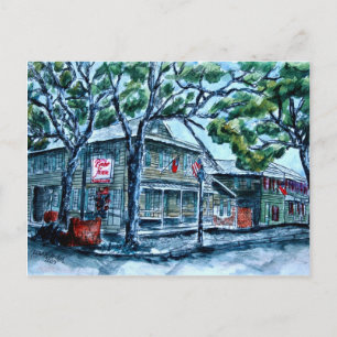 piratenhuis savannah georgia waterverf schilderij briefkaart