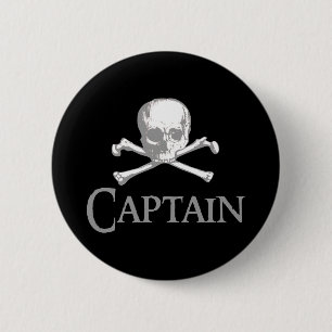 Piratenkapitein Ronde Button 5,7 Cm