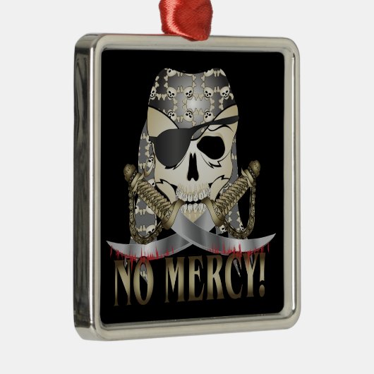 Piratenkop Metalen Ornament (Rechts)