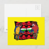 PIRATENPAPEGAAIEN BRIEFKAART (Voorkant / Achterkant)