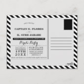 piratenpartij centrumpartij uitnodiging briefkaart (Achterkant)