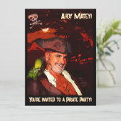 Piratenpartij kaart (Staand voorkant)