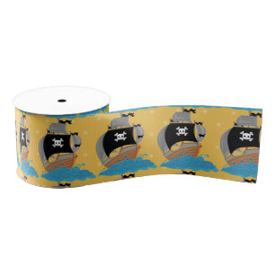 Piratenpartij * kies achtergrondkleur grosgrain lint