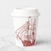 piratenpartij papieren bekers (Achterkant)