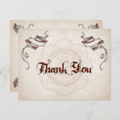 Piratenschat Bruiloft Bedankkaart (Voorkant / Achterkant)