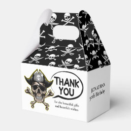 Piratenschedel in kruisbeen bedankdoosjes