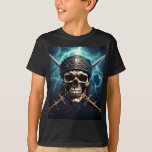 Piratenschedel met zwaarden T-shirt