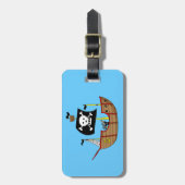 Piratenschip Bagagelabel (Voorkant verticaal)