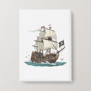 Piratenschip Button