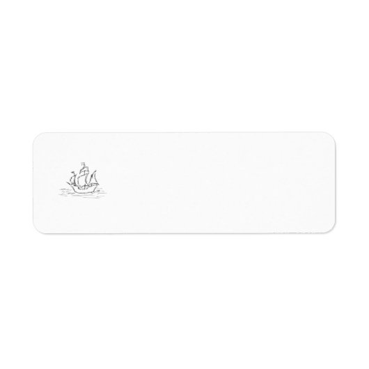 Piratenschip. Etiket (Voorkant)