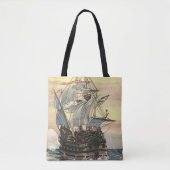 Piratenschip, Galleon Sailing on the Ocean Draagtas (Voorkant)