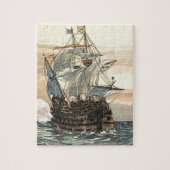 Piratenschip, Galleon Sailing on the Ocean Legpuzzel (Verticaal)