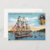 piratenschip Gasparilla Briefkaart (Voorkant / Achterkant)