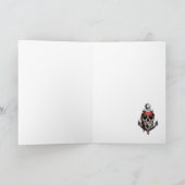 Piratenschip Geesten Verjaardag Kaart (Binnen)