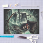 Piratenschip Ghost Halloween Kostuumfeest Tissuepapier (Craft)