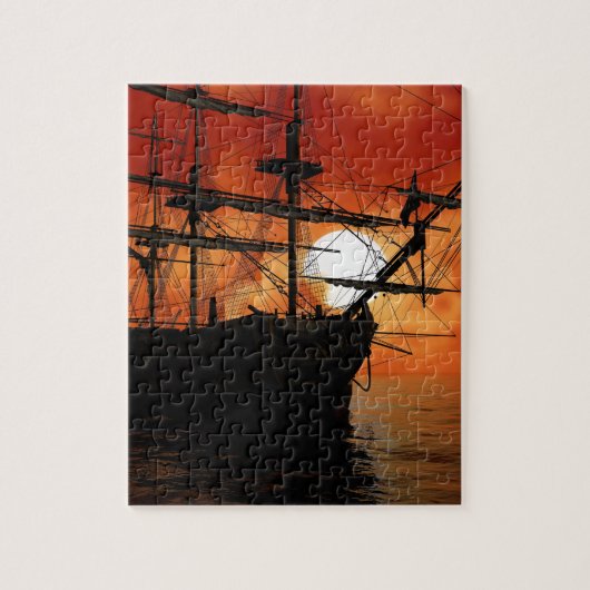 Piratenschip Legpuzzel (Verticaal)