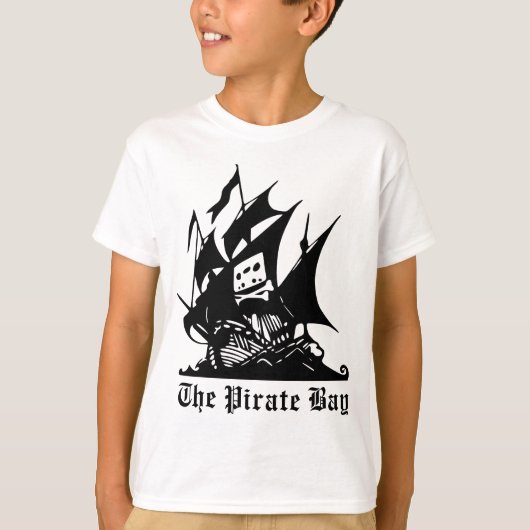 piratenschip pirate bay logo t-shirt (Voorkant)