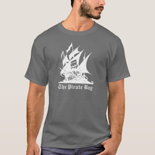 piratenschip pirate bay logo t-shirt (Voorkant)