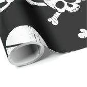 Piratenschip Schedel en Botten thema Cadeaupapier (Rol Hoek)