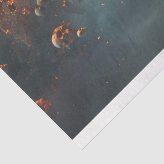 Piratenschip scheelt vliegtuig decoupage tissuepapier (Detail)