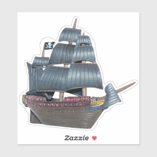 Piratenschip Sticker (Vel)